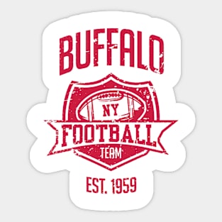 Buffalo Football Team Sticker